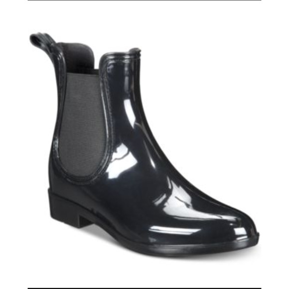 INC International Concepts Raelynn Rain Boots in Black Size 5 M New Without Box‎ - Picture 1 of 5